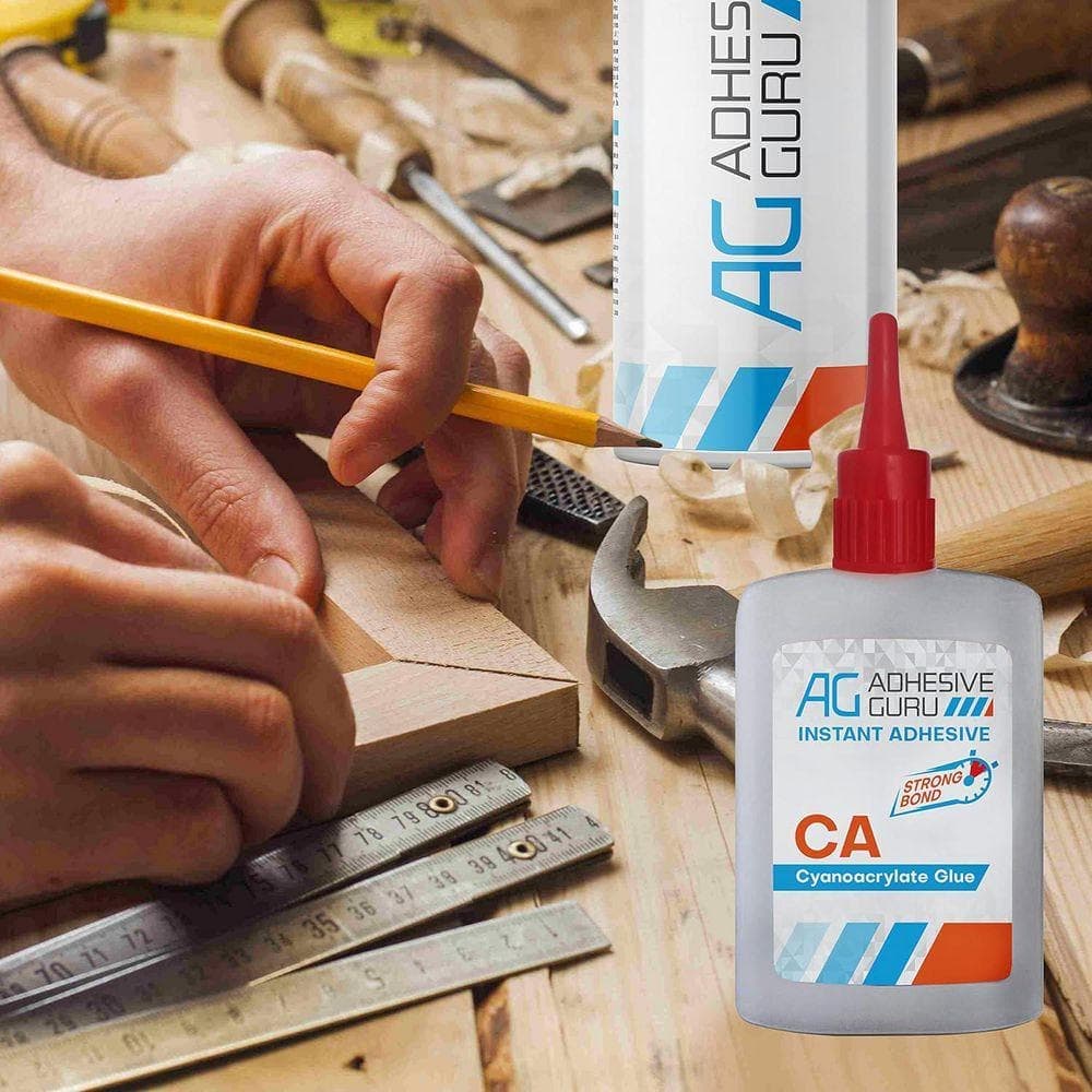 AG ADHESIVE GURU AG250G CA Glue-18 oz. Clear Fast-Drying Super Glue Woodworking, DIY Repairs, Crafts, 3D Printing (4-Pack, 4.5 oz each) (3)