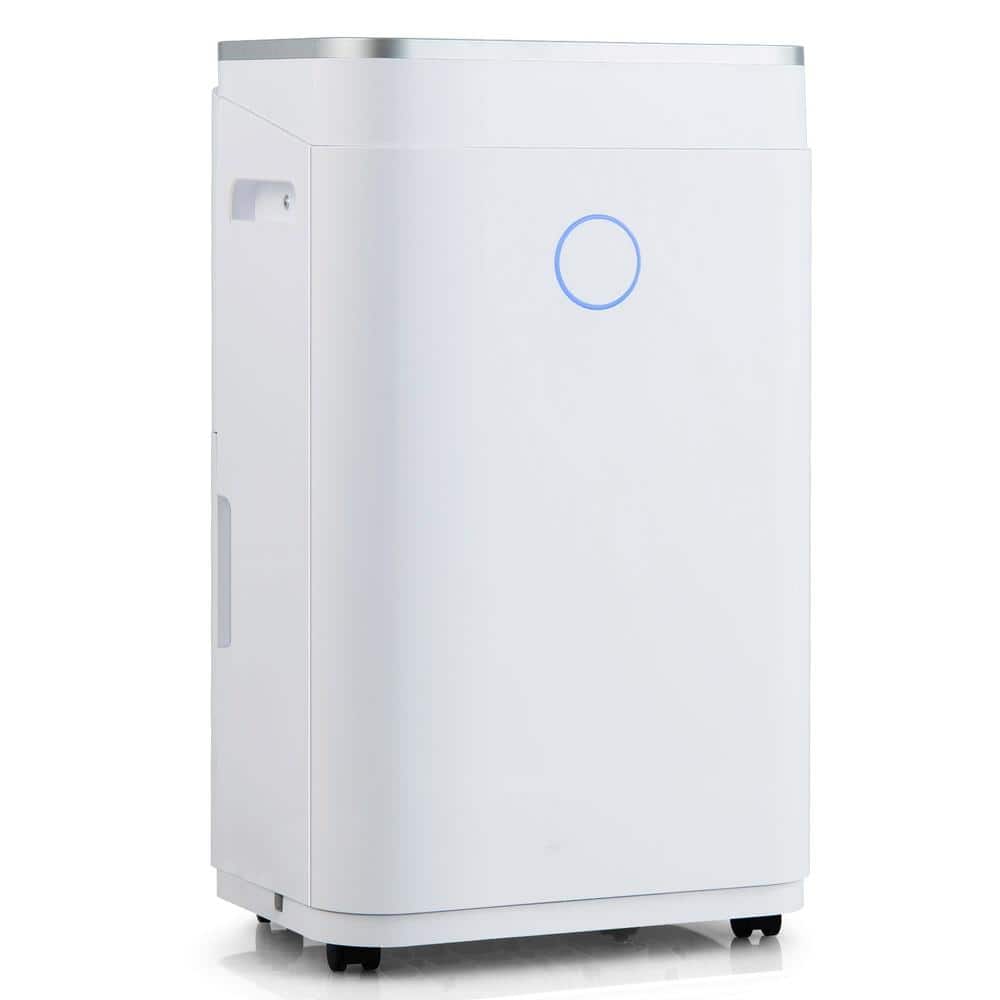 Bunpeony 50 Pints Dehumidifier for Home Basement, Smart Humidity Control, Continuous Drain Hose, Up to 4000 Sq Ft, LED Display (1)