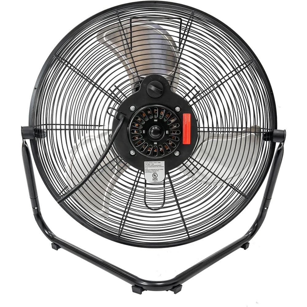 Edendirect 18 in. 3-Speed High Velocity Heavy Duty Metal Industrial Floor Fans Oscillating Quiet for Outdoor/Indoor, Black (3)