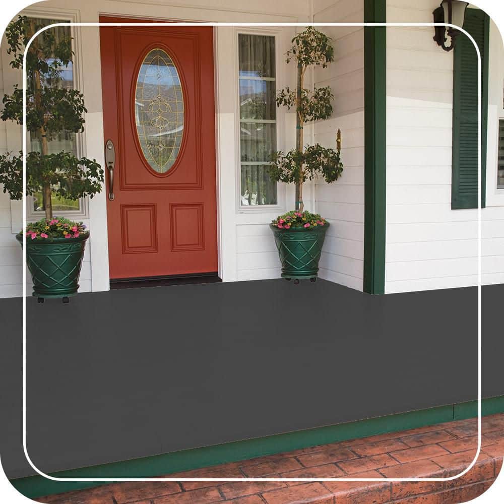 BEHR PREMIUM #PPU25-01 Low-Lustre Enamel Interior/Exterior Porch and Patio Floor Paint (2)