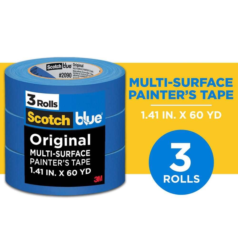 3M ScotchBlue 1.41 In. x 60 Yds. Original Multi-Surface Painter's Tape (3 Rolls)