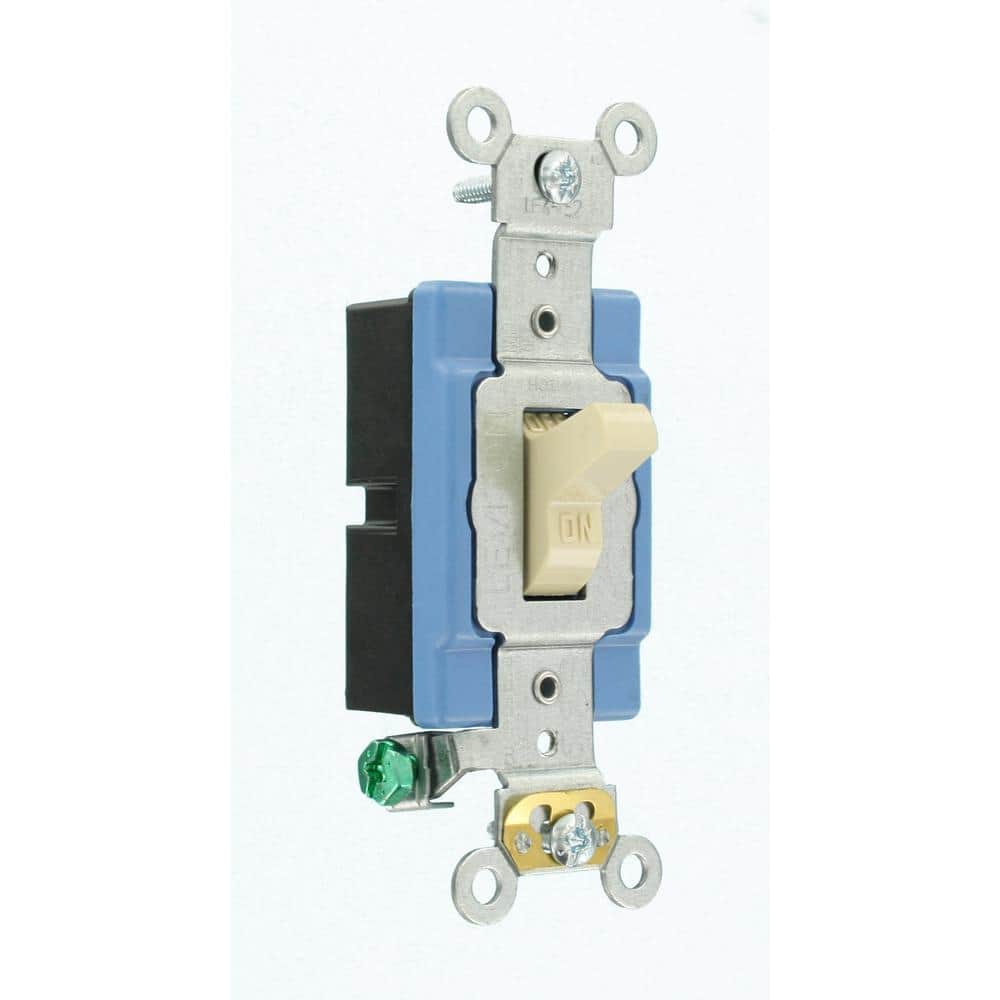 Leviton Industrial Grade Heavy Duty Single Pole Toggle Switch, 1201-2I (2)