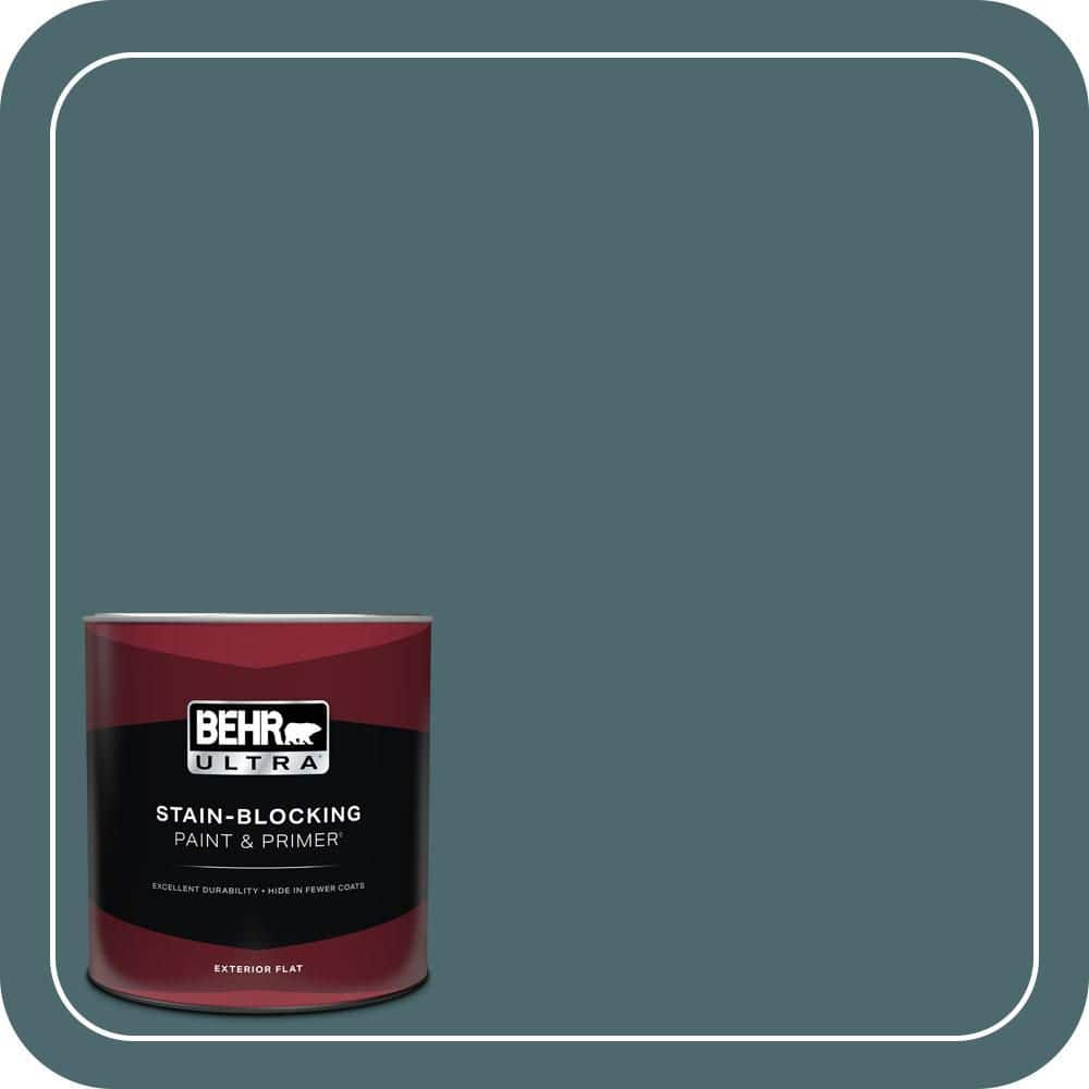 BEHR ULTRA 1 qt. #510F-6 Solitude Flat Exterior Paint & Primer