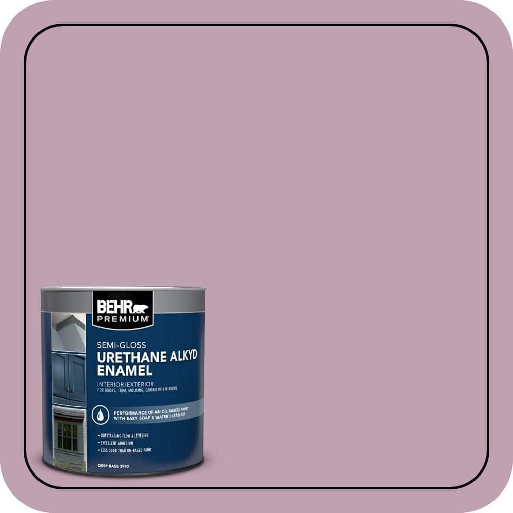 BEHR PREMIUM 1 qt. #S120-4 Decanting Semi-Gloss Enamel Urethane Alkyd Interior/Exterior Paint (1)