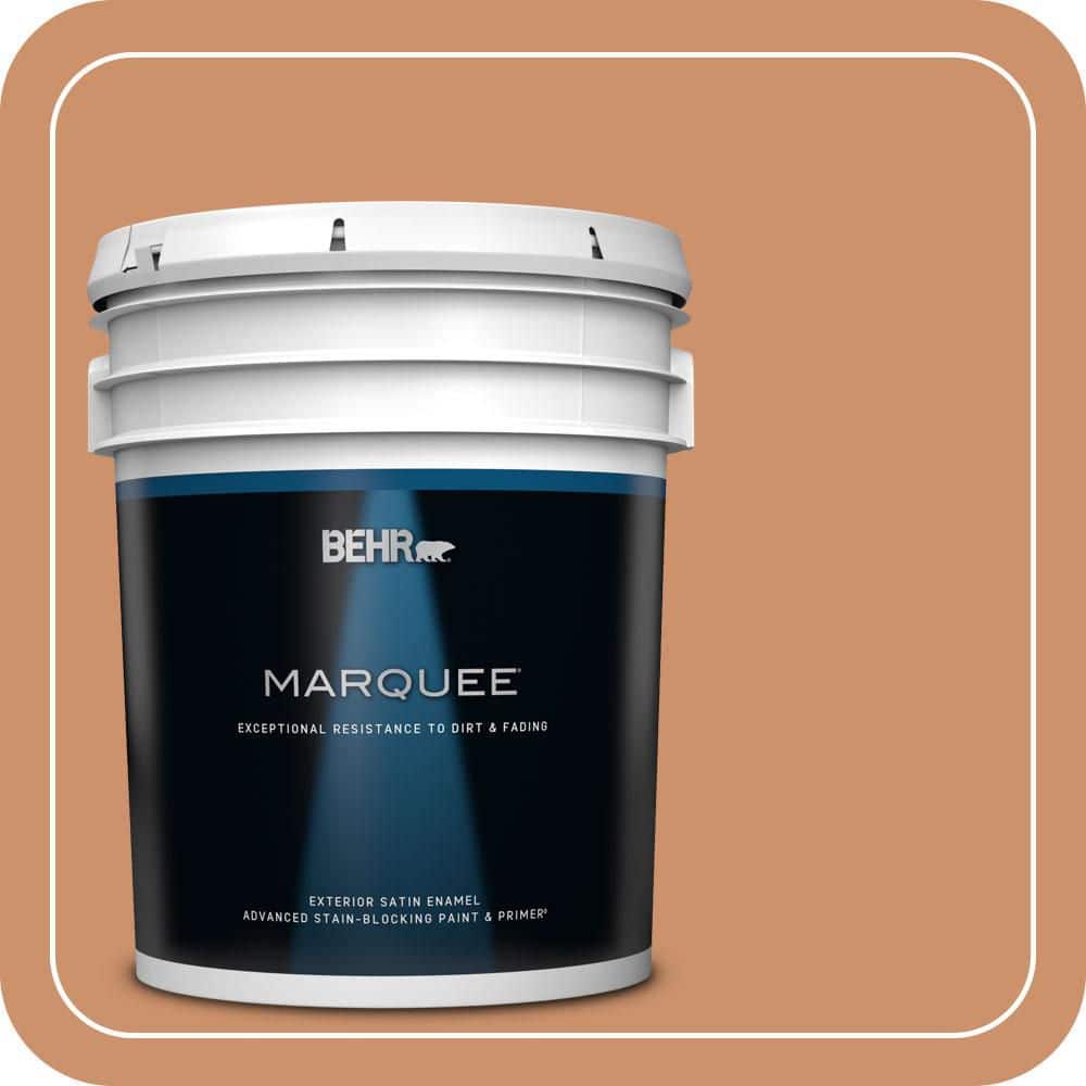 BEHR MARQUEE 5 gal. #MQ4-37 Ferrous Satin Enamel Exterior Paint & Primer (1)