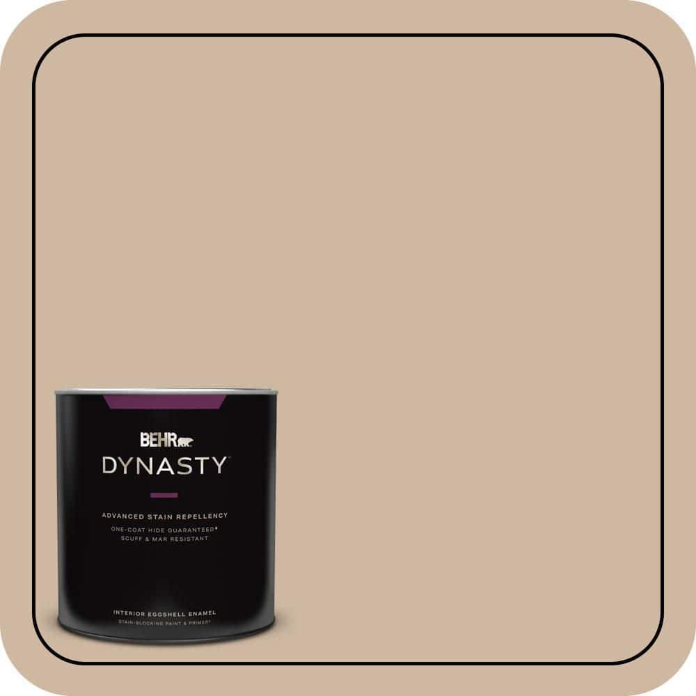 BEHR DYNASTY 1 qt. #N240-3 Sonoran Desert One-Coat Hide Eggshell Enamel Interior Stain-Blocking Paint and Primer