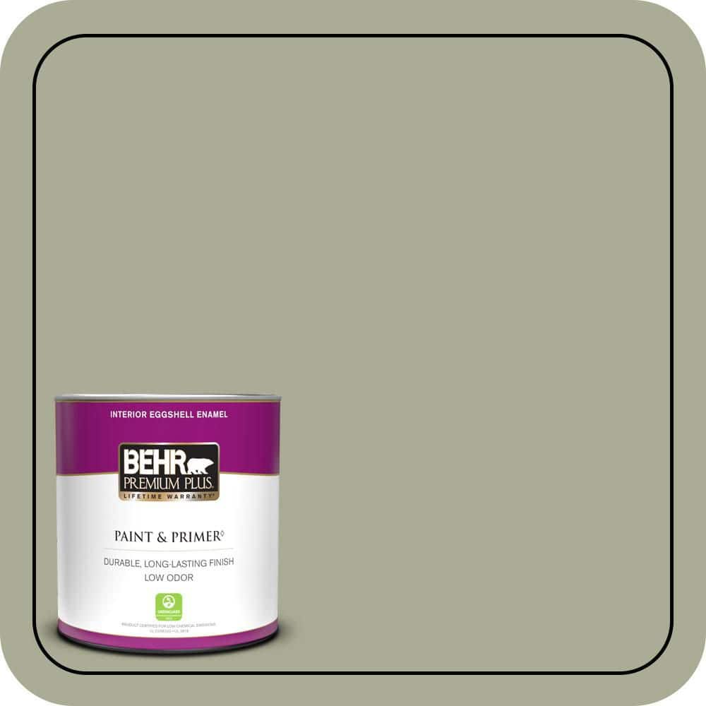 BEHR PREMIUM PLUS #S380-4 Bay Water Enamel & Primer Color Sample