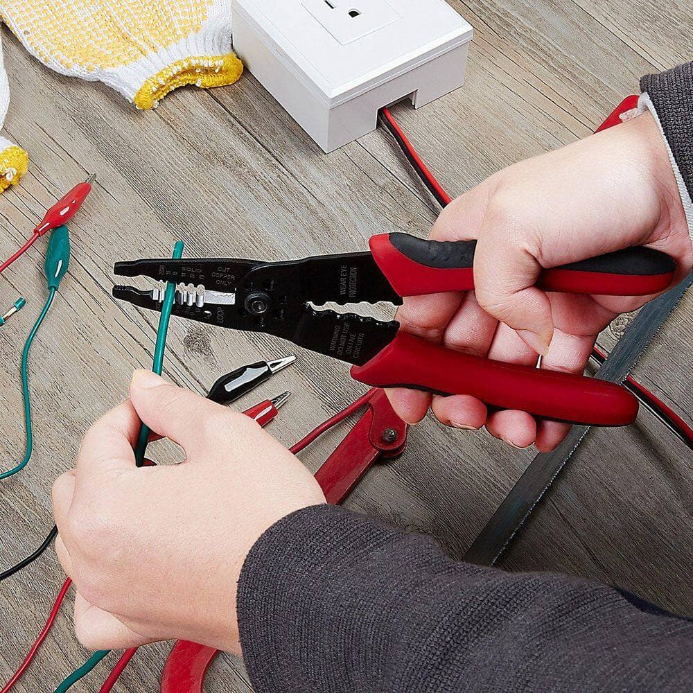 phyfalip 8 in. Wire Stripper/wire crimping tool Wire Cutter Wire Crimper Cable Stripper Wiring Tools and Multi-Function Hand Tool (2)