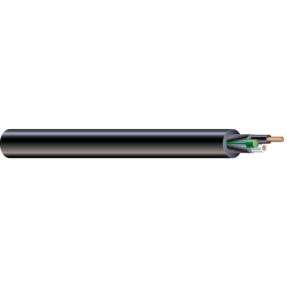 Southwire 100 ft. 8/3 600-Volt CU Black Flexible Portable Power SOOW Cord