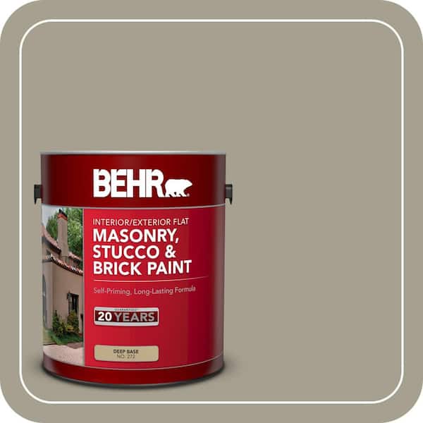 BEHR 1 gal. #MS-52 Timber Flat Interior/Exterior Masonry, Stucco and Brick Paint (2)
