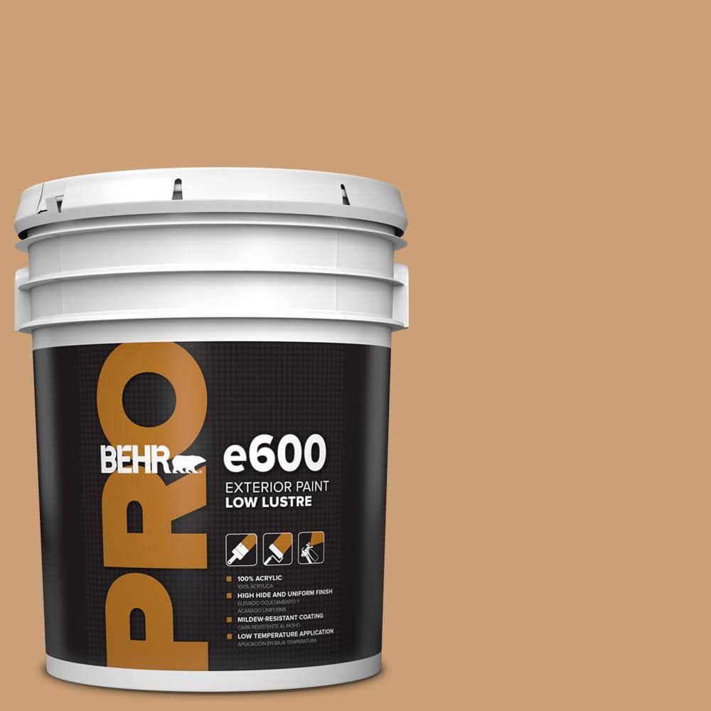 BEHR PRO 5 gal. #ICC-62 Pumpkin Butter Low Luster Exterior Paint