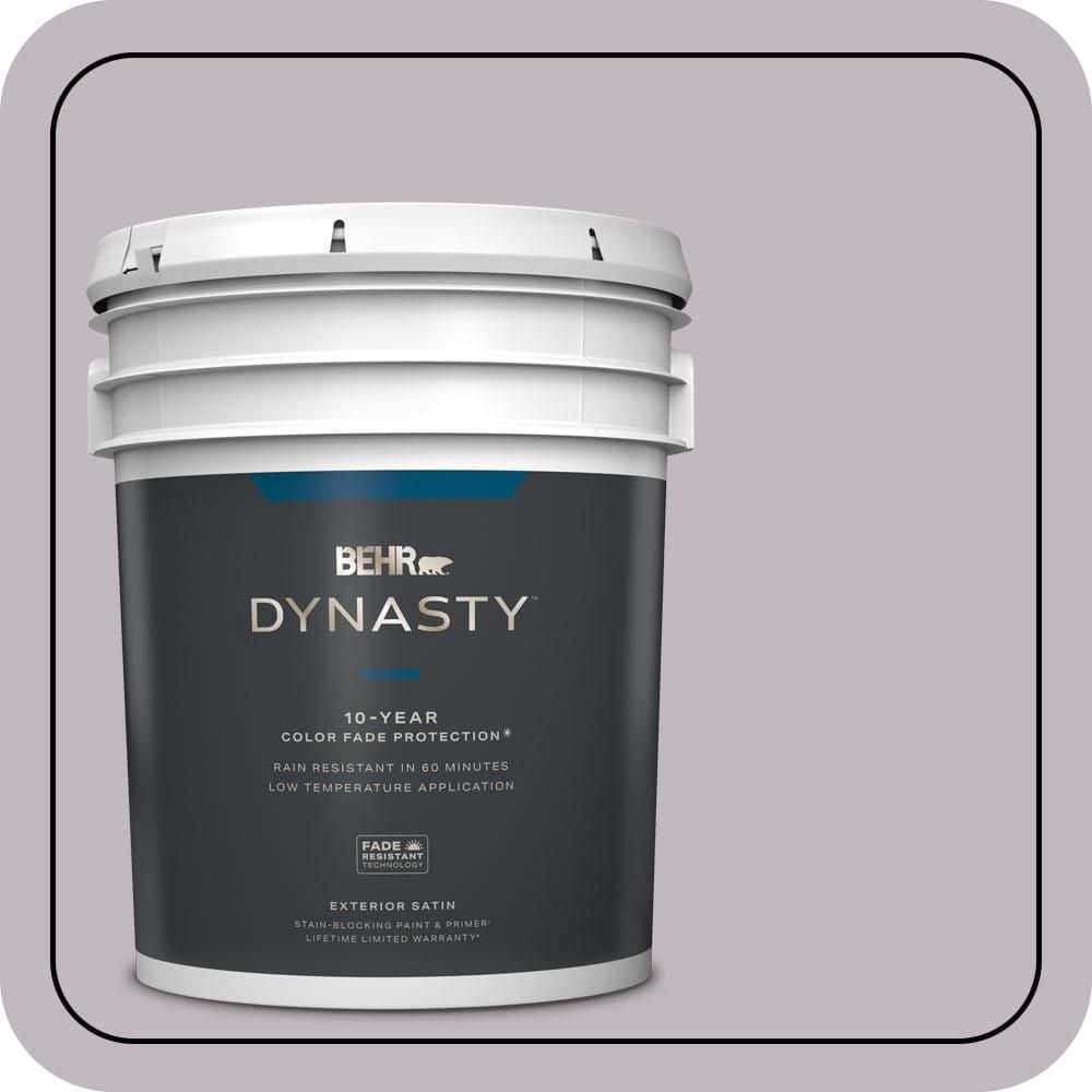 BEHR DYNASTY 5 gal. #N570-2 Standing Ovation Satin Enamel Exterior Stain-Blocking Paint & Primer