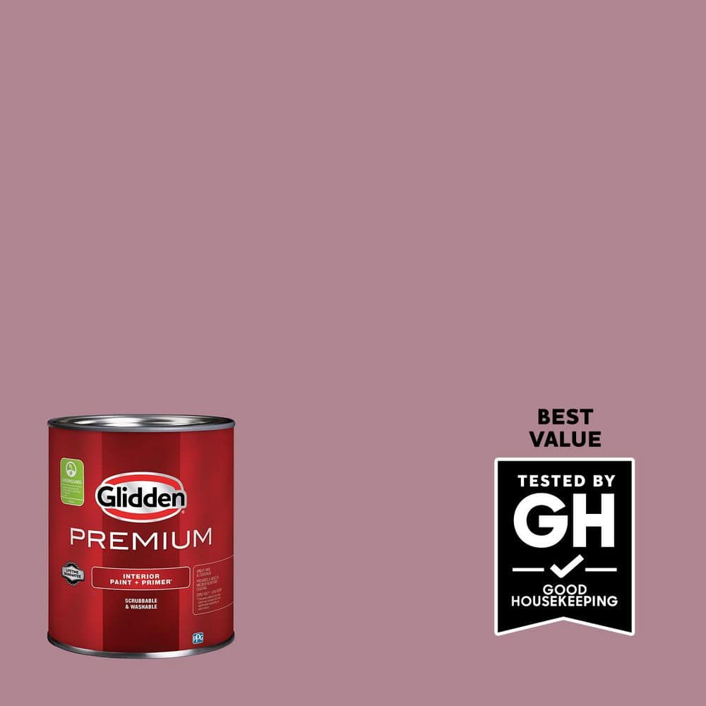 Glidden Premium 1 qt. PPG1045-5 Keepsake Rose Satin Interior Latex Paint