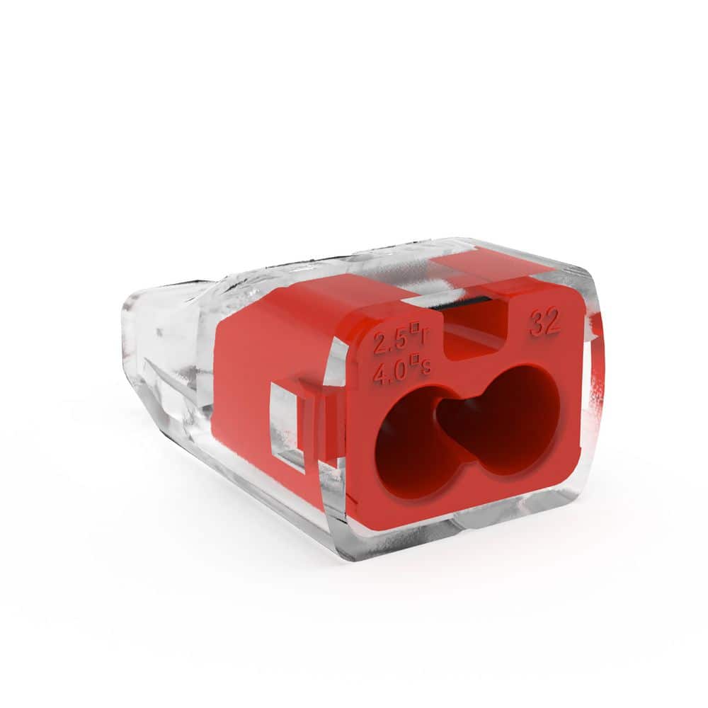 IDEAL In-Sure Push-In Wire Connector, 2-Port, Bag of