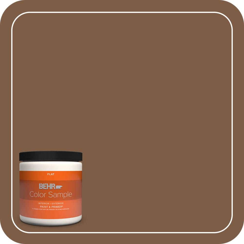 BEHR PREMIUM PLUS #BXC-65 Outback Brown Enamel Low Odor & Primer