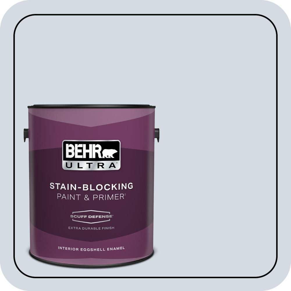 BEHR ULTRA 1 gal. #610E-3 Drowsy Lavender Extra Durable Eggshell Enamel Interior Paint & Primer (1)