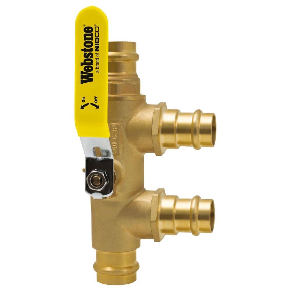 NIBCO Pro-Pal 1 in. Press x 1 in. Press Brass Ball Valve
