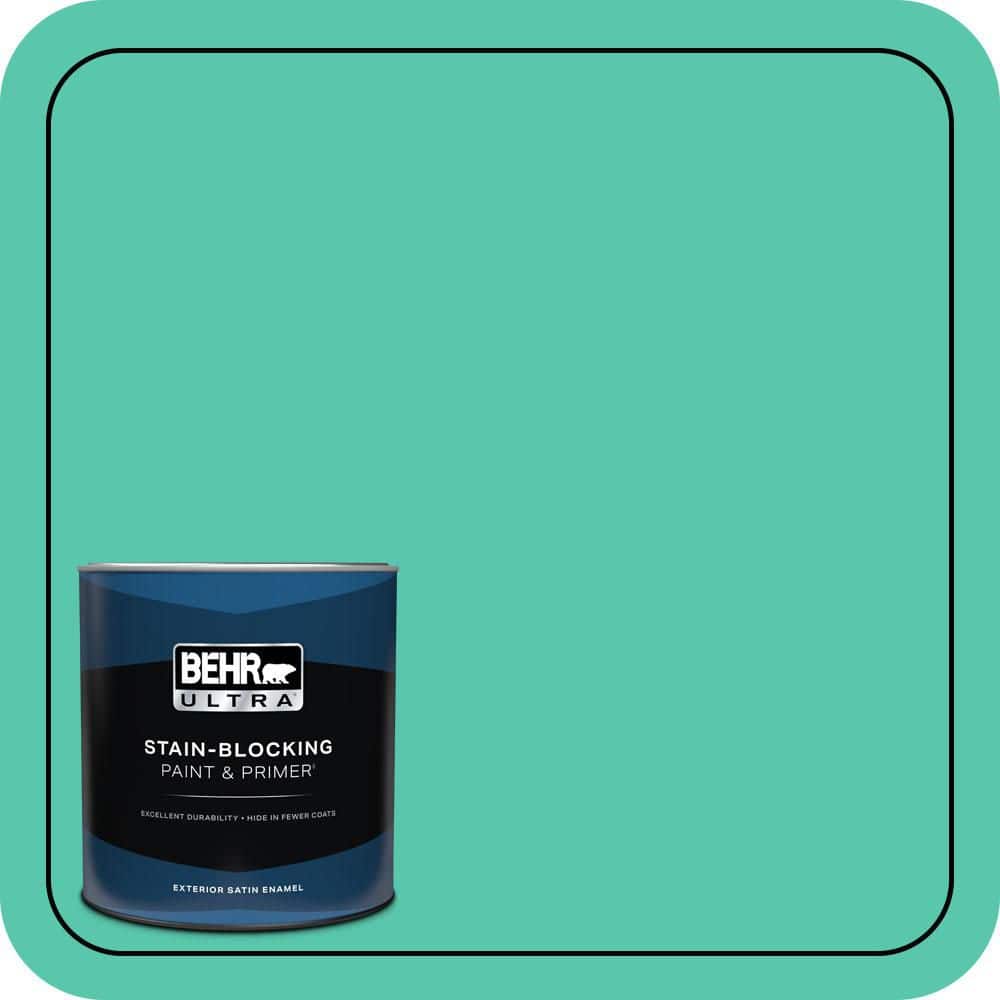 BEHR ULTRA 1 qt. #P430-4 Kauai Satin Enamel Exterior Paint & Primer