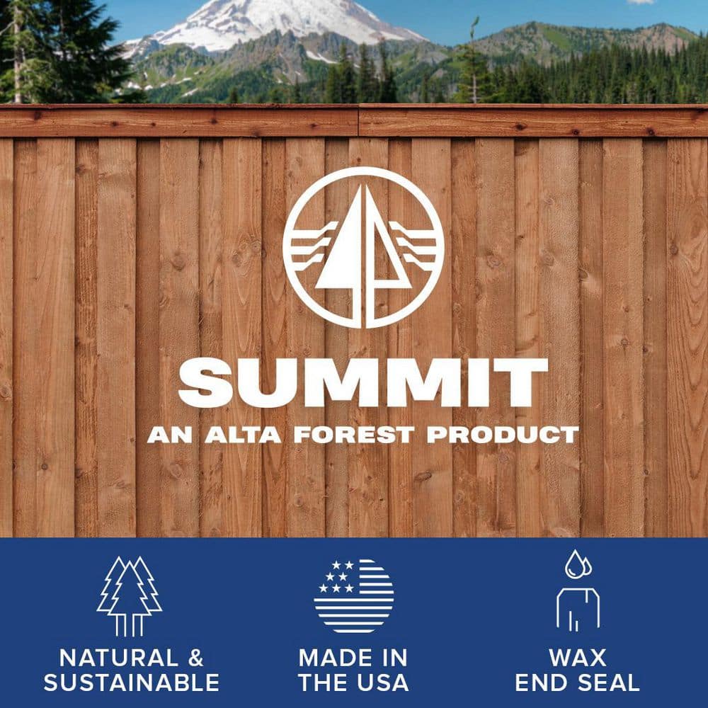 Alta Forest Products 5/8 in. x 7-1/2 in. x 6 ft. Prefinished Brown Douglas Fir Dog-Ear Fence Picket (3)