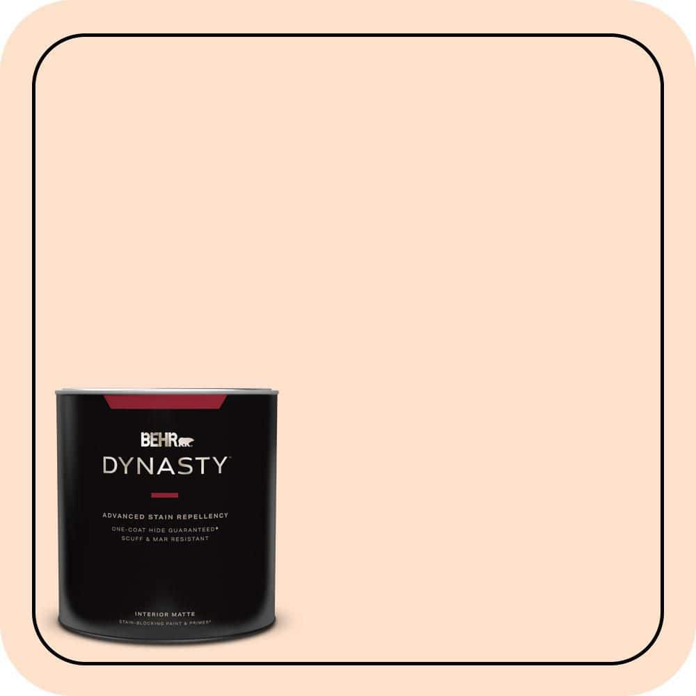 BEHR DYNASTY 1 qt. #P200-1 Melted Marshmallow Matte Interior Stain-Blocking Paint & Primer