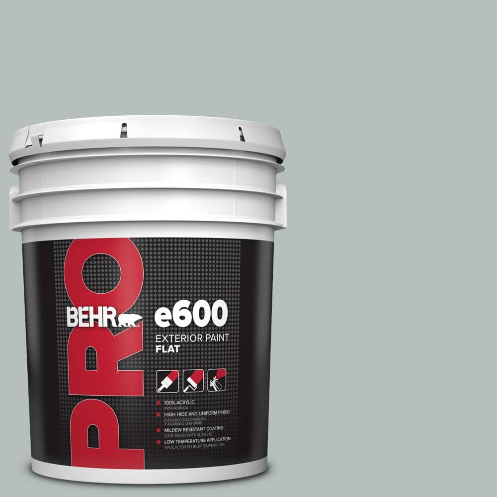 BEHR PRO 5 gal. #720E-3 Rocky Mountain Sky Flat Exterior Paint