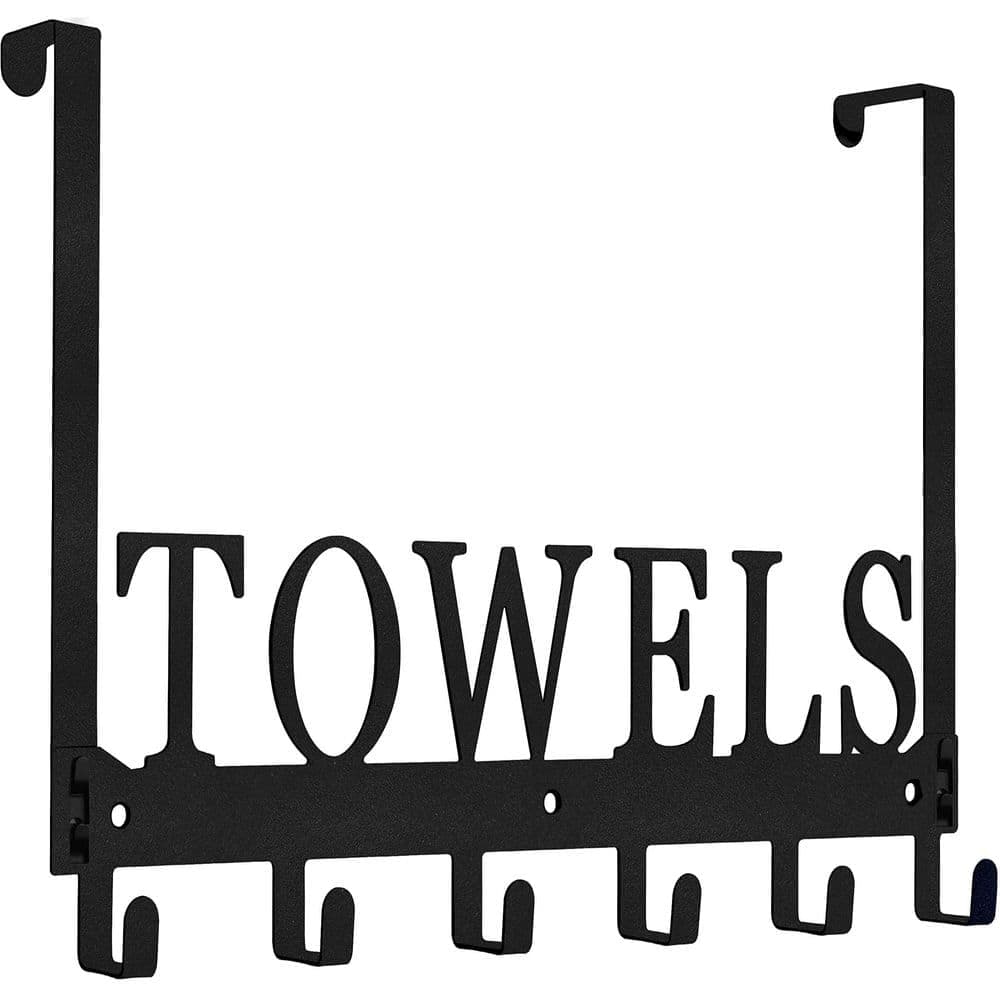 Wudkey Over The Door Hooks Bathroom J-Hook Robe/Towel Hook Wall Mounted Towel Hanger (1)