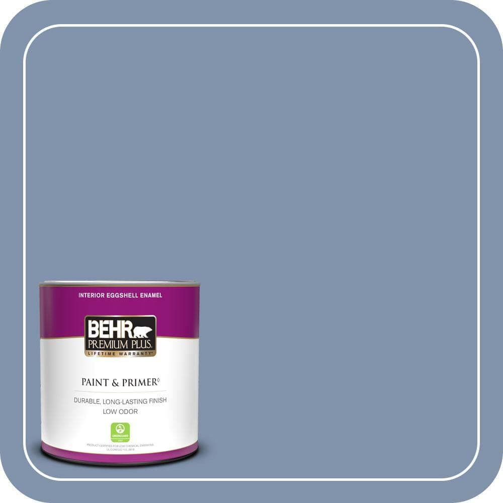 BEHR PREMIUM PLUS 1 qt. #T16-13 Stratus Eggshell Enamel Low Odor Interior Paint & Primer (1)