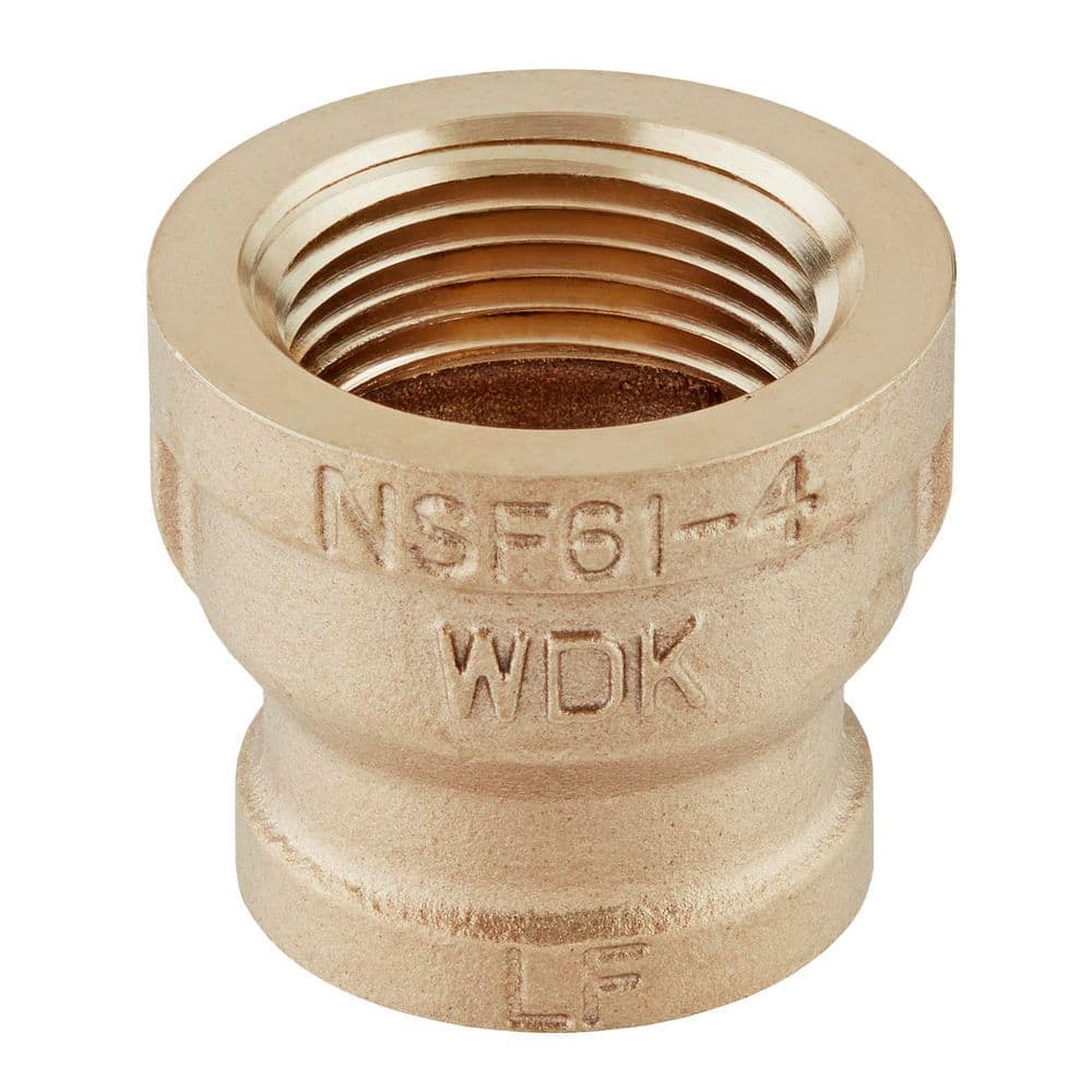 Everbilt 3/4 in. FIP Red Brass Reducing Coupling Fitting (3)