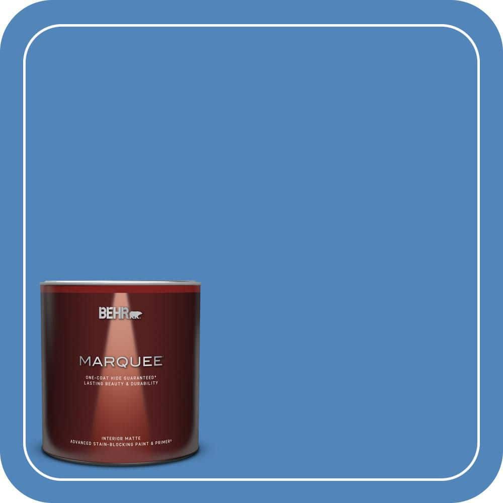 BEHR MARQUEE 1 qt. #570B-6 Handsome Hue Matte Interior Paint & Primer