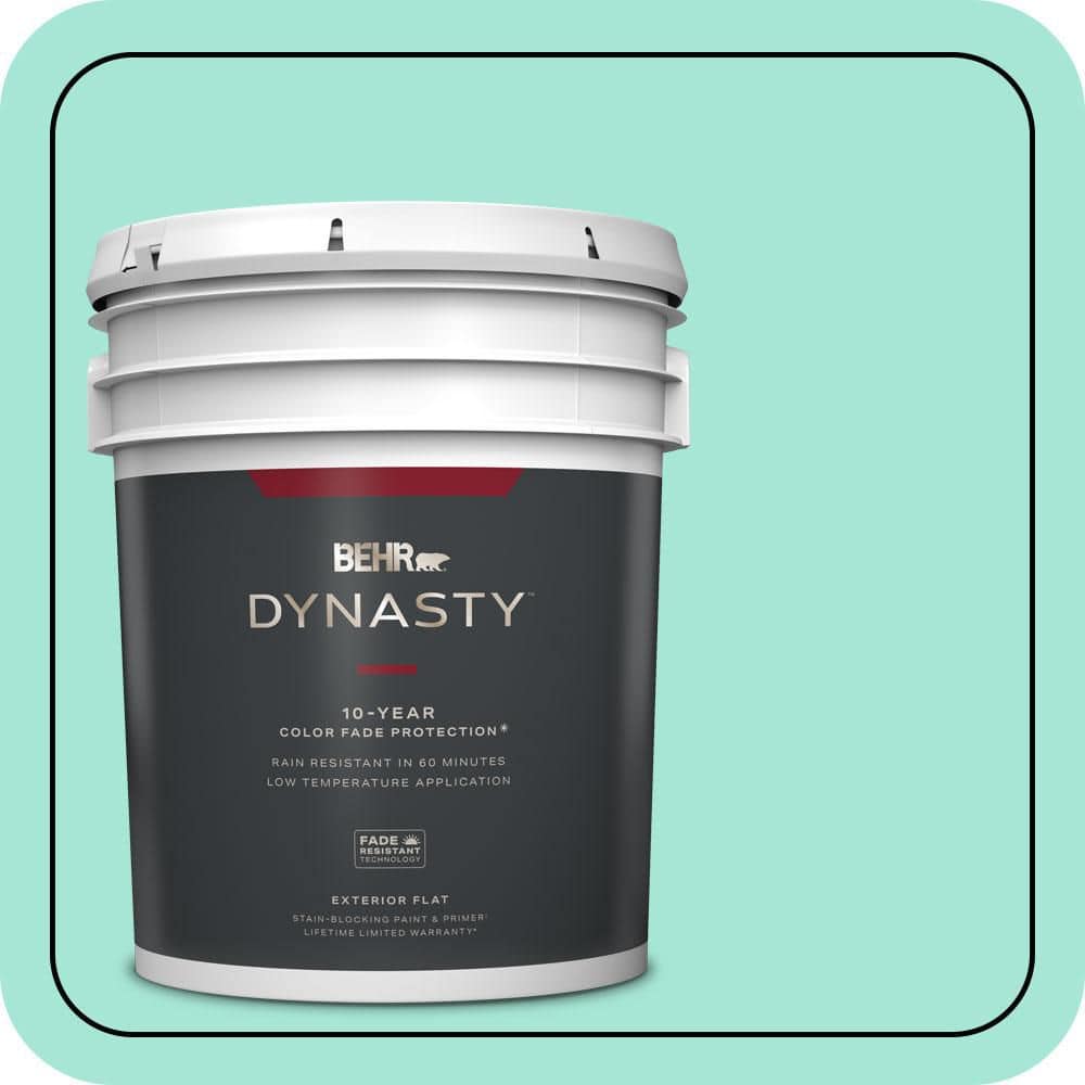 BEHR DYNASTY 5 gal. #480A-2 Botanical Tint Flat Exterior Stain-Blocking Paint & Primer
