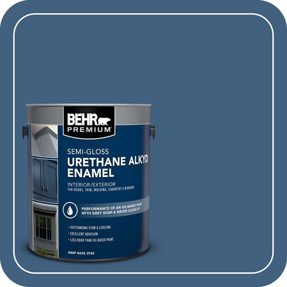 BEHR PREMIUM 1 gal. #M510-6 Tidal Urethane Alkyd Semi-Gloss Enamel Interior/Exterior Paint