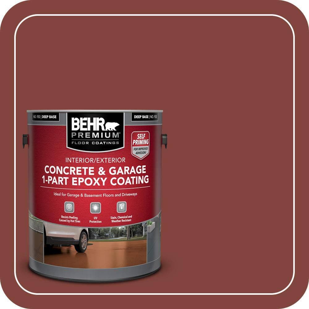 BEHR PREMIUM 1 gal. #MS-06 Matador Self-Priming 1-Part Epoxy Satin Interior/Exterior Concrete and Garage Floor Paint (1)