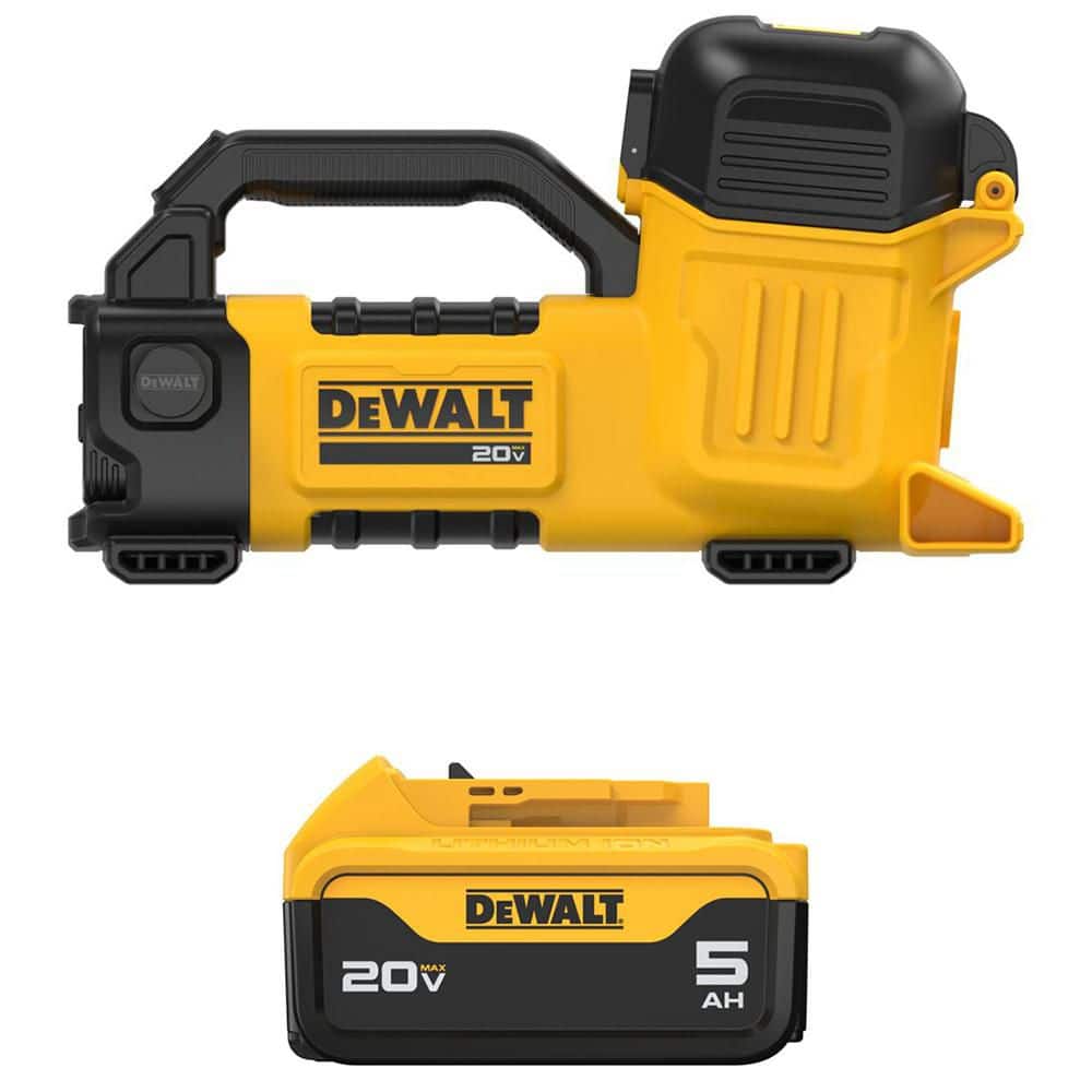 DEWALT 20V MAX Lithium-Ion Cordless Liquid Transfer Pump with 20V MAX Premium 5.0 Ah Battery Pack (1)