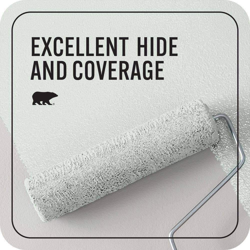BEHR PREMIUM PLUS 1 qt. #PPL-56 Winter Veil Flat EcoMix Plant-Based Interior Paint & Primer (2)
