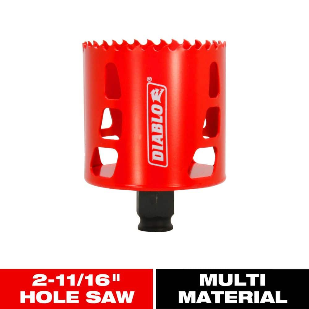 DIABLO 2-11/16 in. Bi-Metal Hole Saw with 2-3/8 in. Cutting Depth