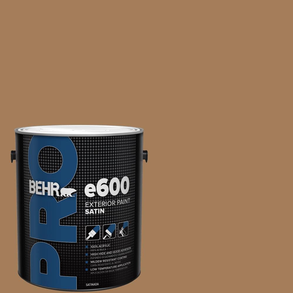 BEHR PRO 1 gal. #270F-6 Fudge Truffle Satin Exterior Paint (1)