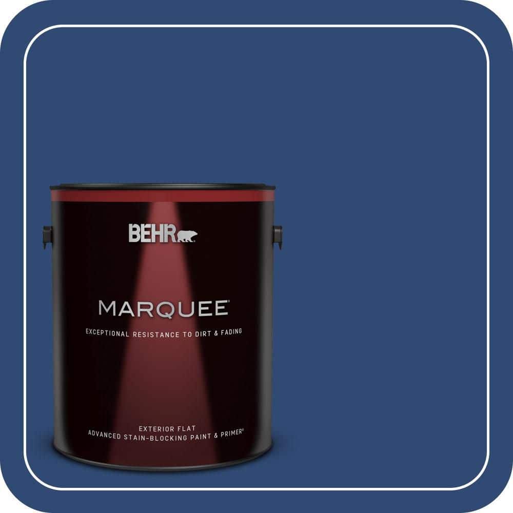 BEHR MARQUEE 1 gal. #S-H-590 Sailboat Flat Exterior Paint & Primer