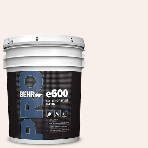 BEHR PRO 5 gal. #PPL-33 Pink Dust Satin Exterior Paint (2)