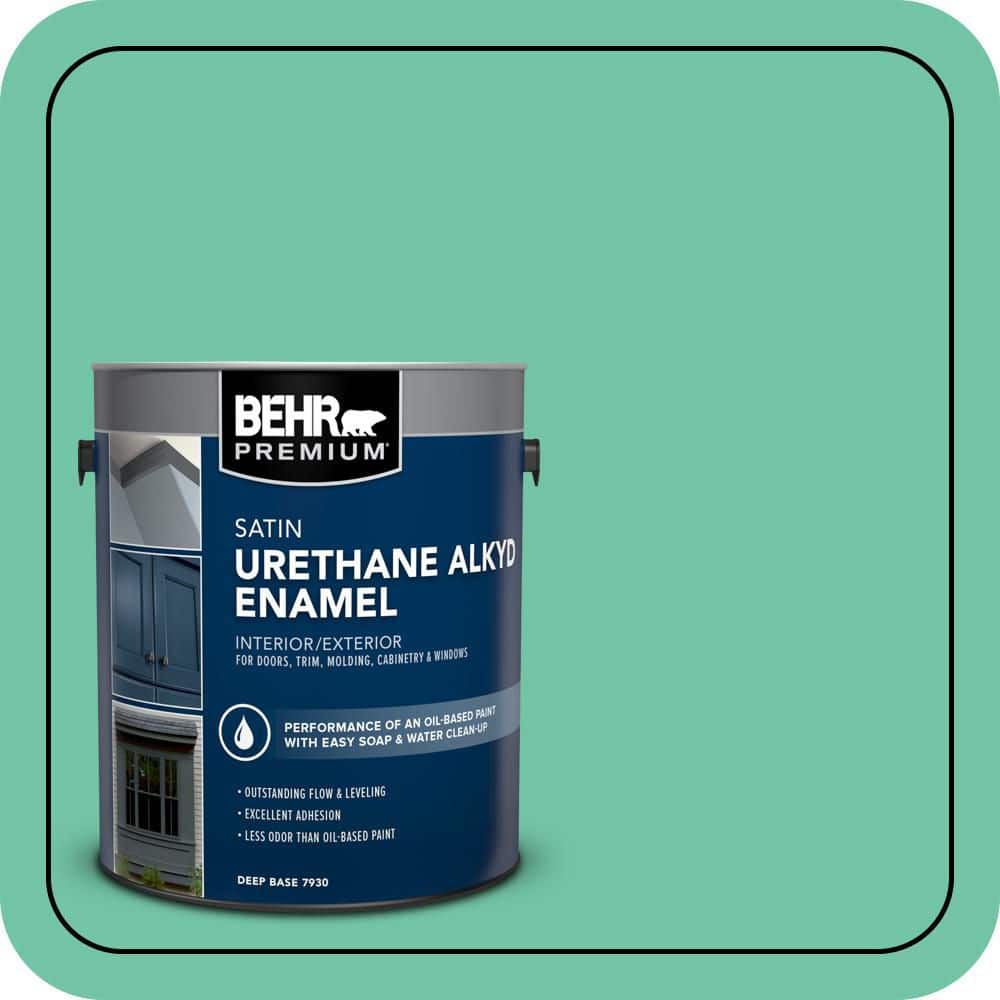 BEHR PREMIUM 1 gal. #P420-4A Gem Silica Urethane Alkyd Satin Enamel Interior/Exterior Paint