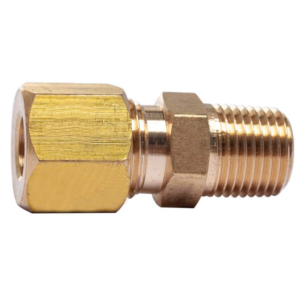 LTWFITTING 1/4 in. O.D. Comp 1/8 in. MIP Brass Compression Adapter Fitting (1)