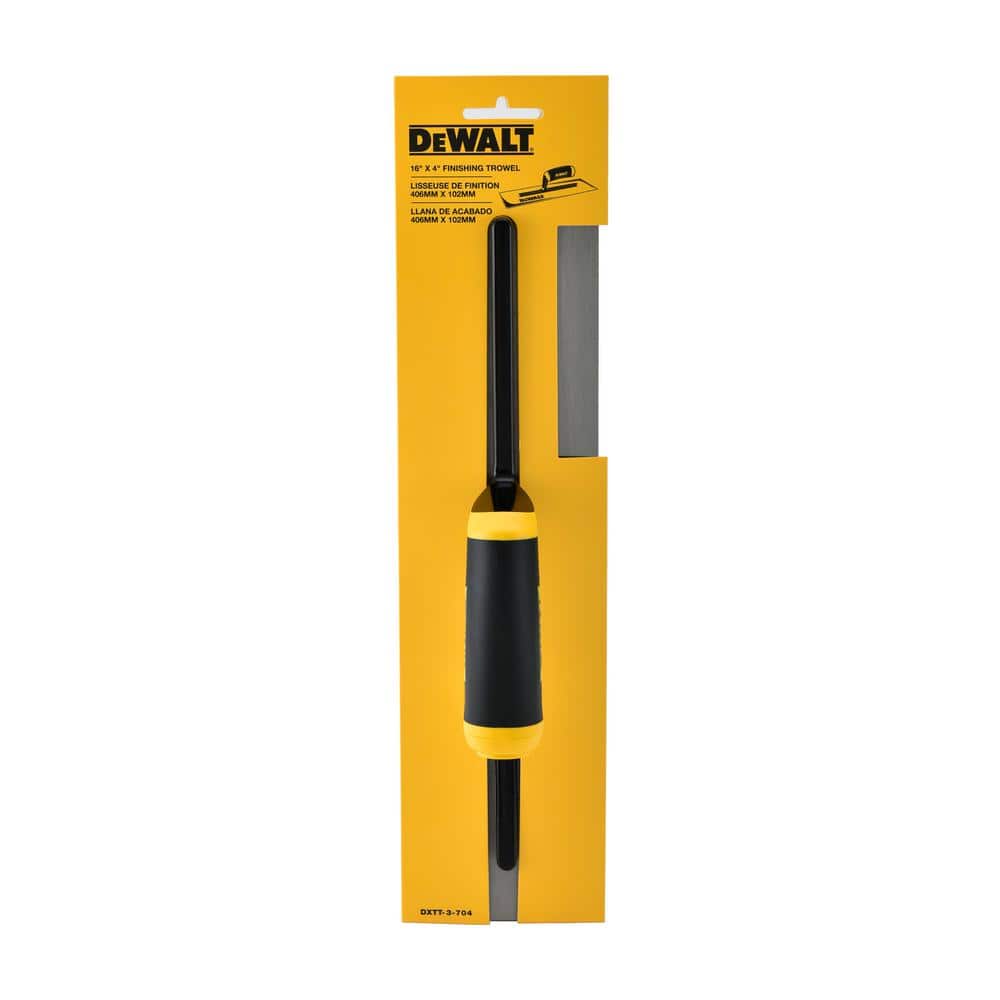 DEWALT 16 in. x 4 in. Carbon Steel Finishing Trowel (2)