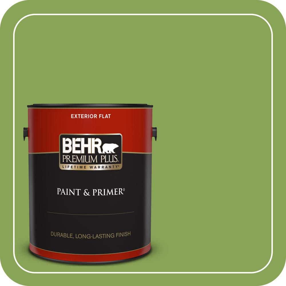 BEHR PREMIUM PLUS 1 gal. #P370-6 Salamander Flat Exterior Paint & Primer
