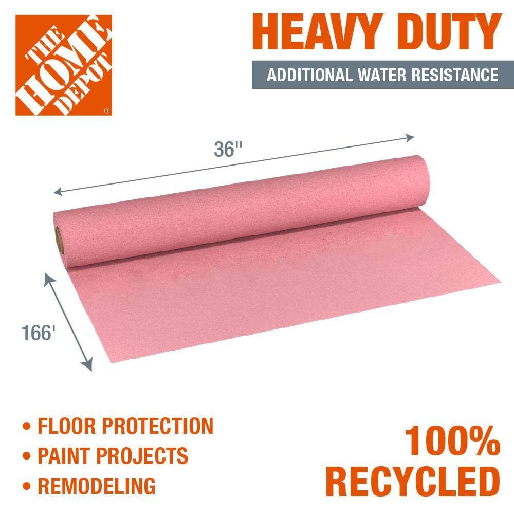The Home Depot 36 in. x 166 ft. Heavyweight Red Rosin Builders Paper (Full Pallet - 20-Pack) (2)
