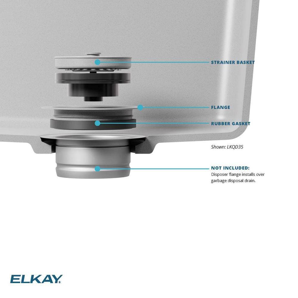 Elkay Polymer Disposer Fitting for 3-1/2 in. Sink Drain Opening (4)