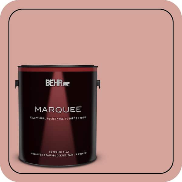 BEHR MARQUEE 1 gal. #S160-3 Bubble Shell Flat Exterior Paint & Primer (2)