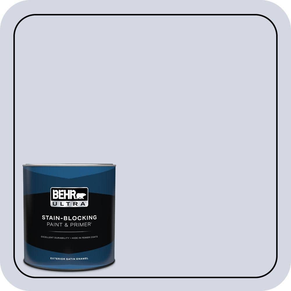 BEHR ULTRA 1 qt. #S540-1 So Blueberry Satin Enamel Exterior Paint & Primer (1)