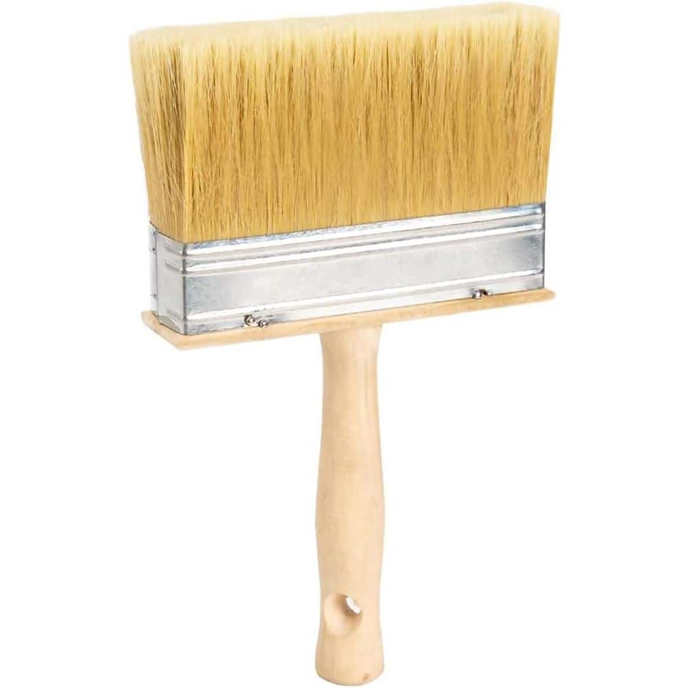 KIWDZFU 5-in. Wide Paint Brush for Deck Stain Applicator, Soft Synthetic Filament Stain Brush for Walls and Furniture