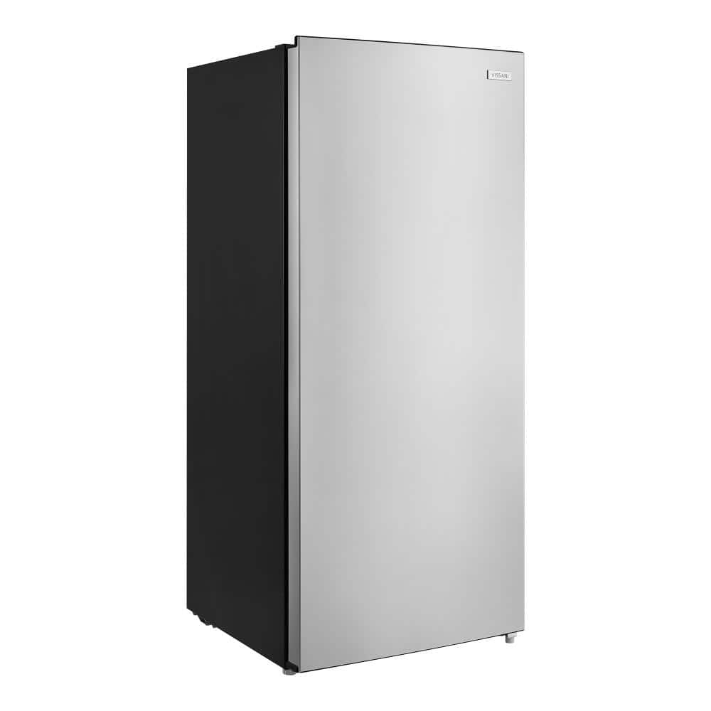 Vissani 7.1 cu. ft. Manual Defrost Convertible Upright Freezer in Stainless Steel Look, Garage Ready (1)