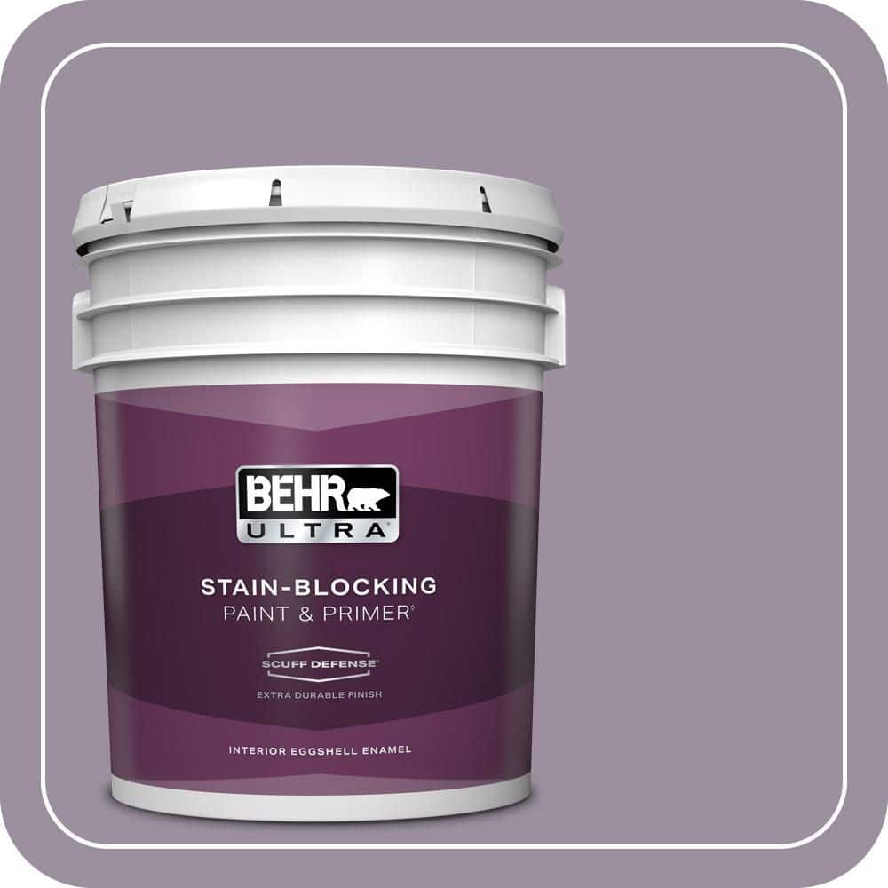 BEHR ULTRA 5 gal. #PPU16-13 Duchess Lilac Extra Durable Eggshell Enamel Interior Paint & Primer