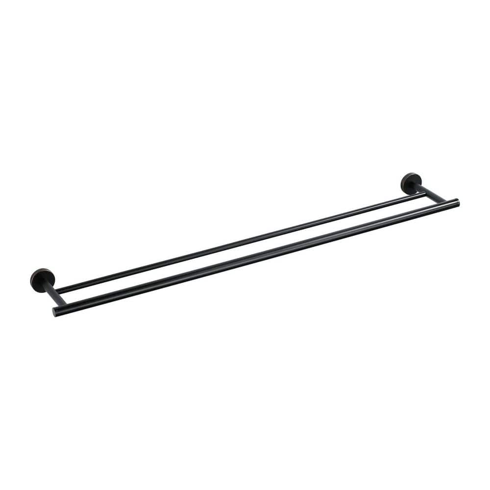 VEVETTA 36 in. Wall Mounted Double Towel Bar in Oil Rubbed Bronze (1)